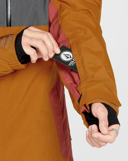 Jacke L Isoliertes Gore-Tex - Karamell