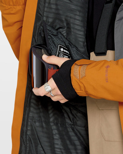 Jacke L Isoliertes Gore-Tex - Karamell