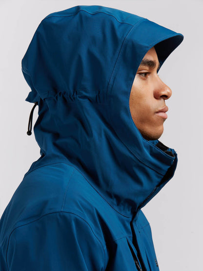 Bl Stretch Gore Jacke - Blau Schwarz