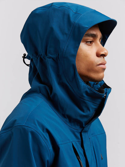 Bl Stretch Gore Jacke - Blau Schwarz