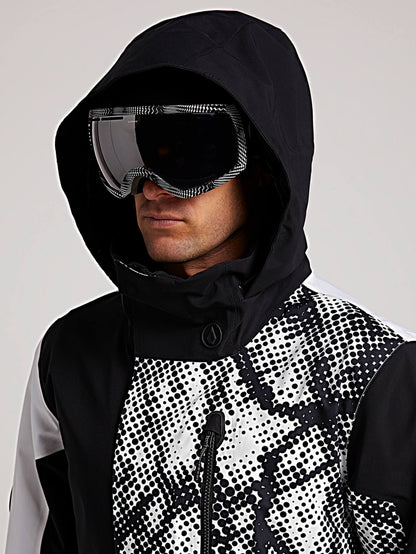 Bl Stretch Gore Schneejacke - Schwarz Weiß