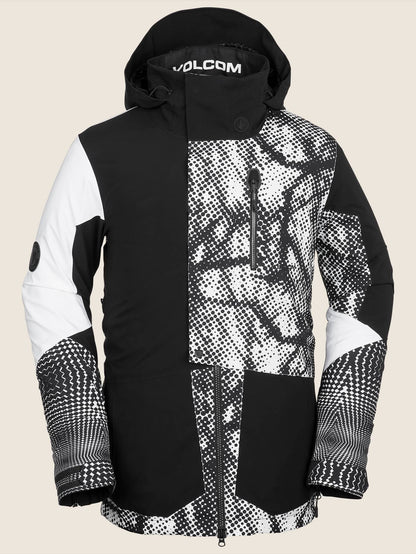 Bl Stretch Gore Schneejacke - Schwarz Weiß
