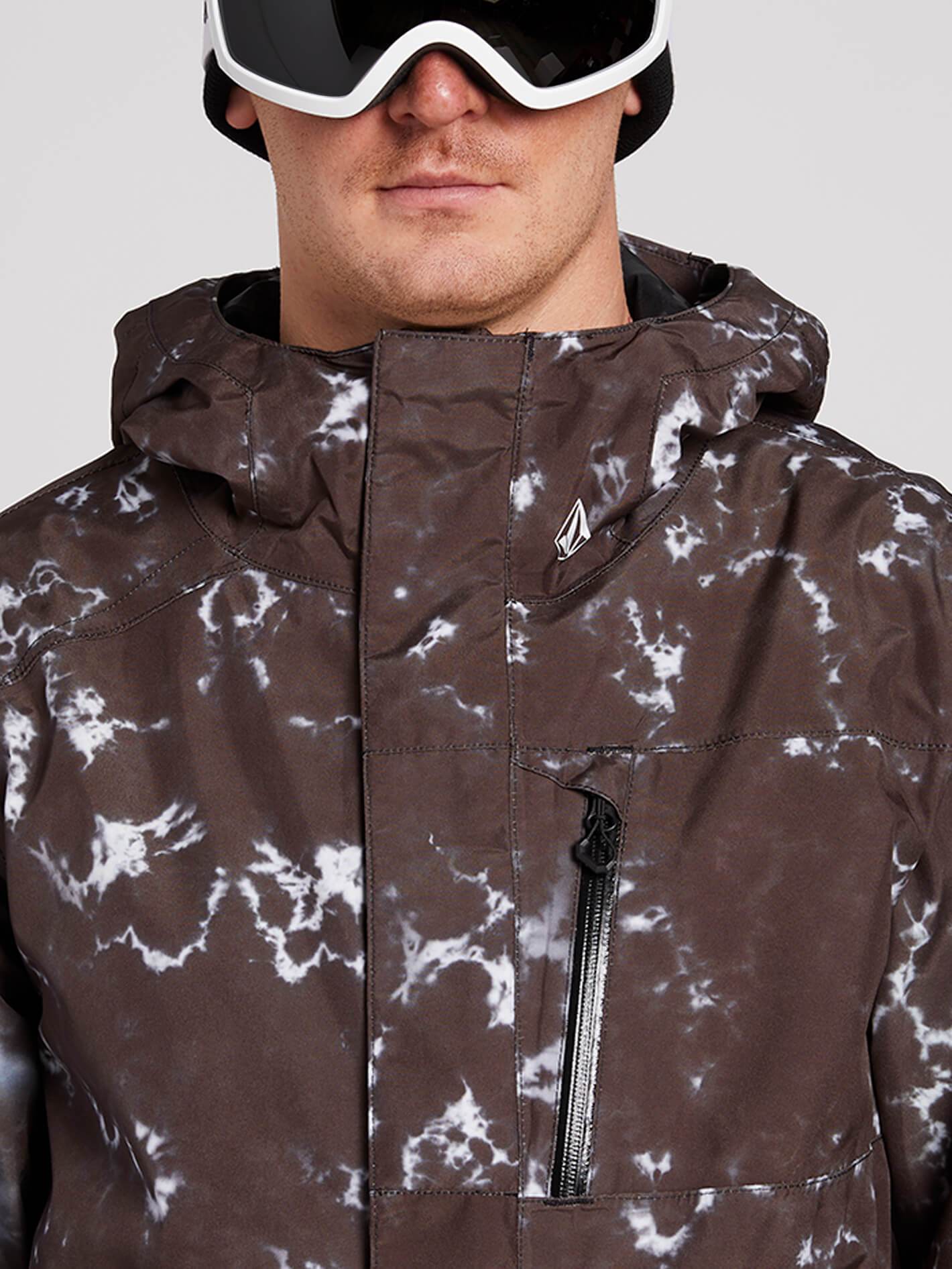 Gore-Tex Schneejacke L - SCHWARZER AUFDRUCK