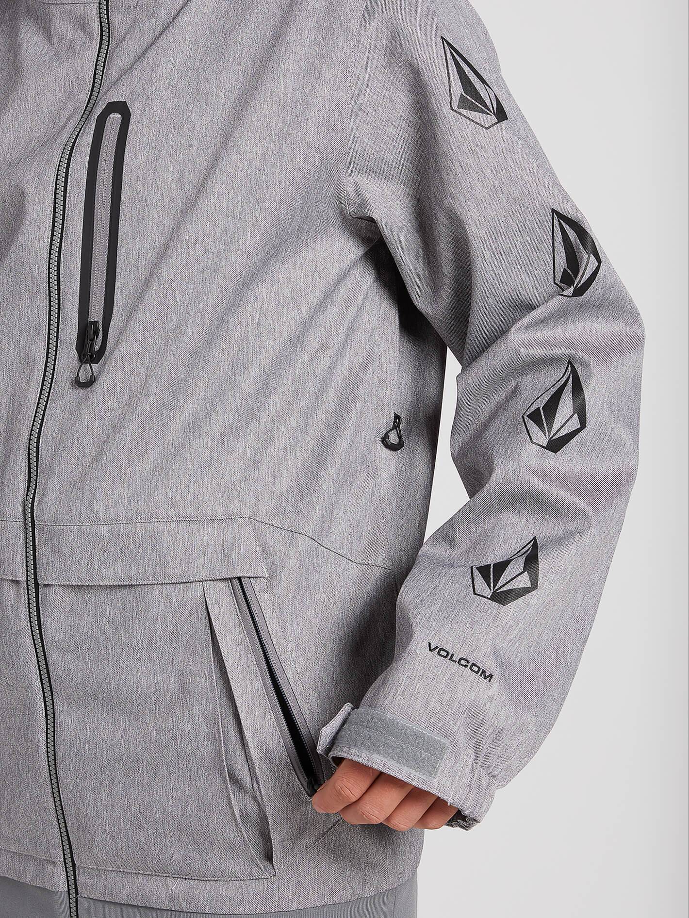 DS Lange Schneejacke - HEATHER GREY