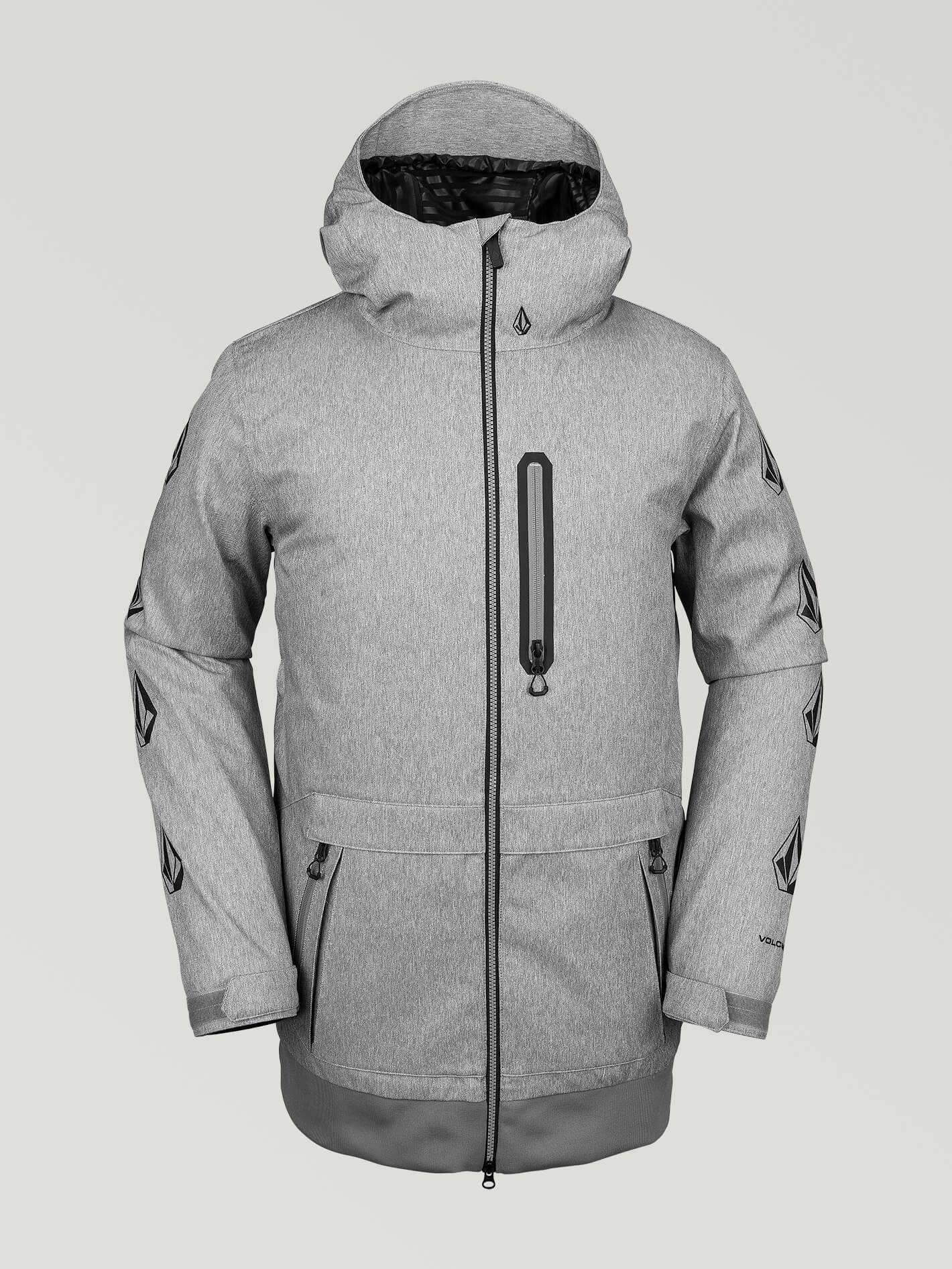 DS Lange Schneejacke - HEATHER GREY