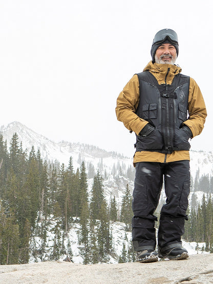 Iguchi Slack Ärmellose Schneejacke - Schwarz