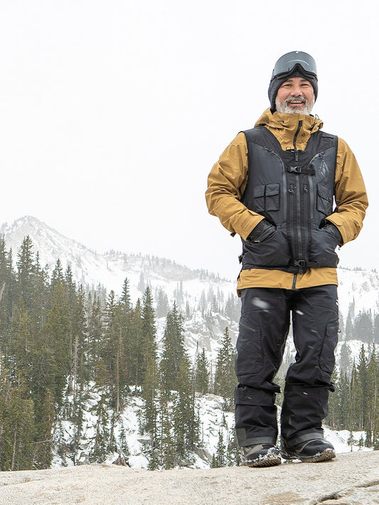 Iguchi Slack Ärmellose Schneejacke - Schwarz