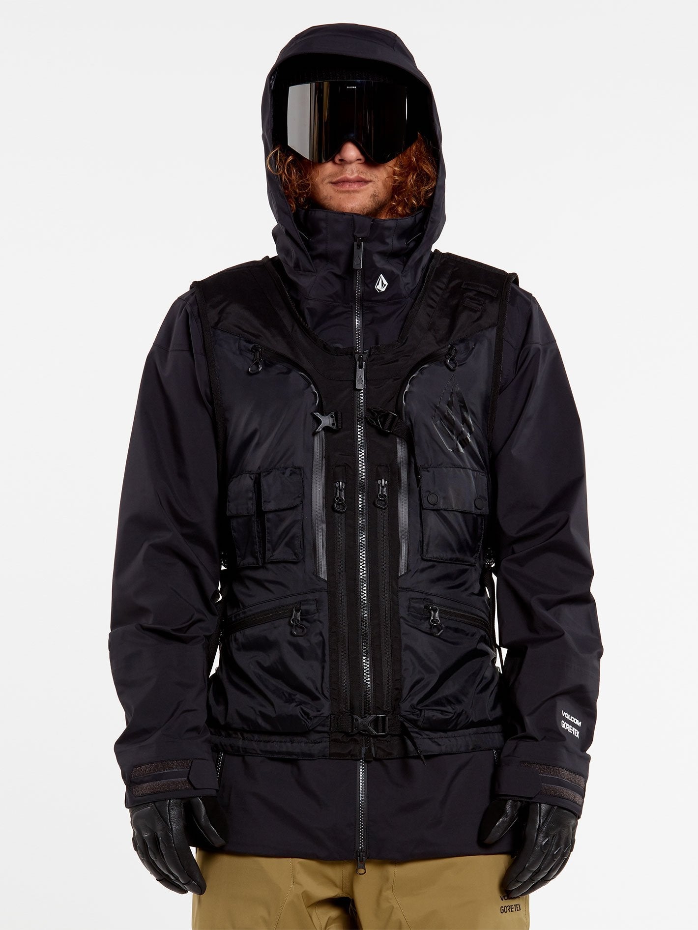 Iguchi Slack Ärmellose Schneejacke - Schwarz