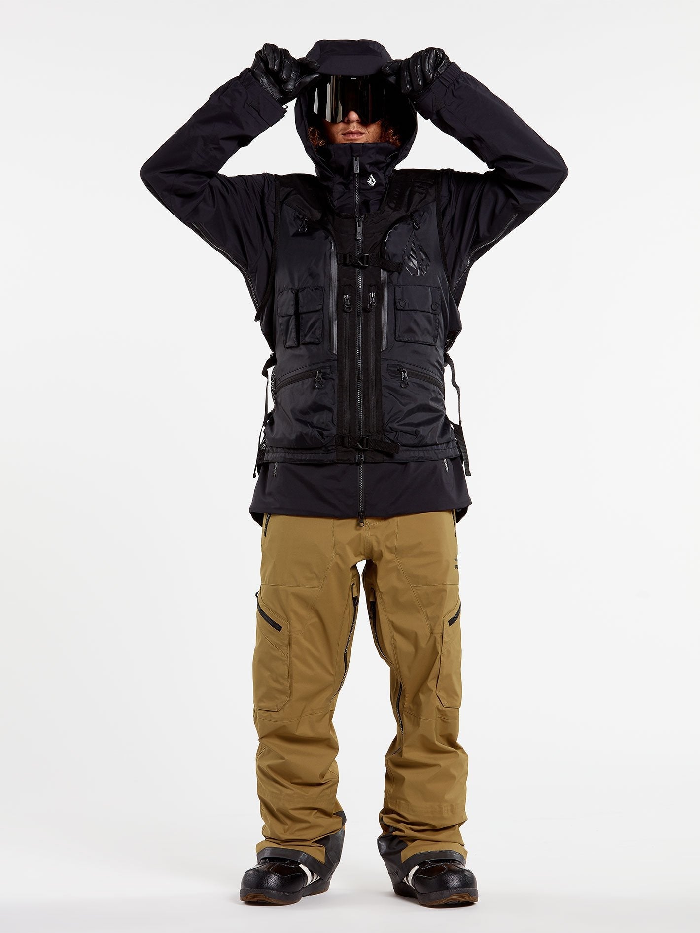 Iguchi Slack Ärmellose Schneejacke - Schwarz