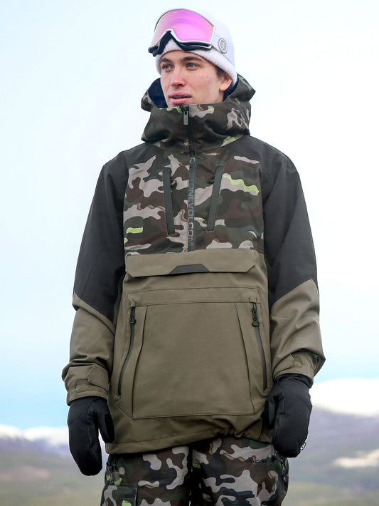 Brighton Pullover-Schneejacke – Army