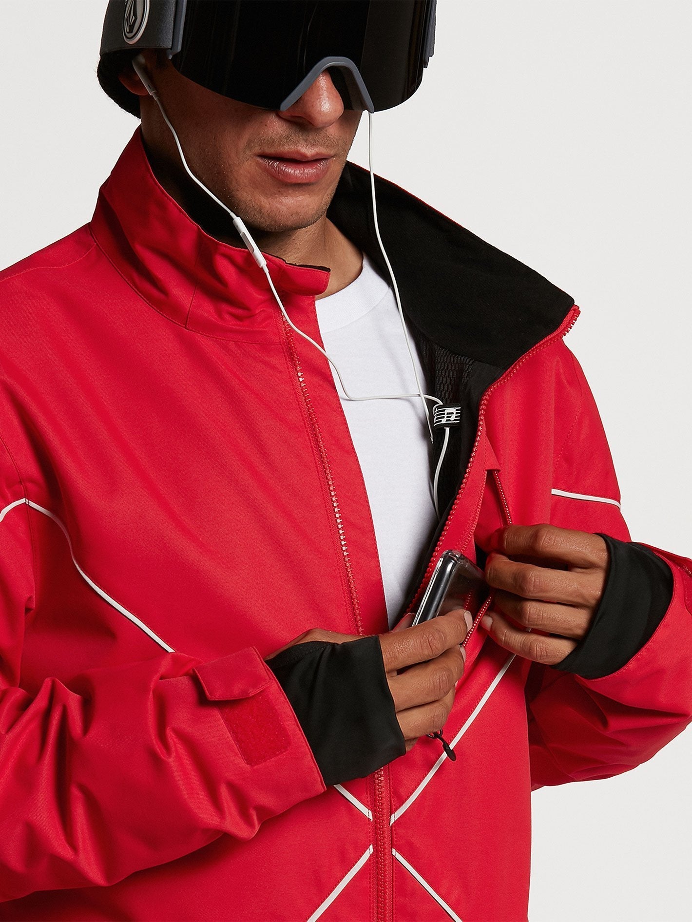 No Hood X Snow Jacket - Red