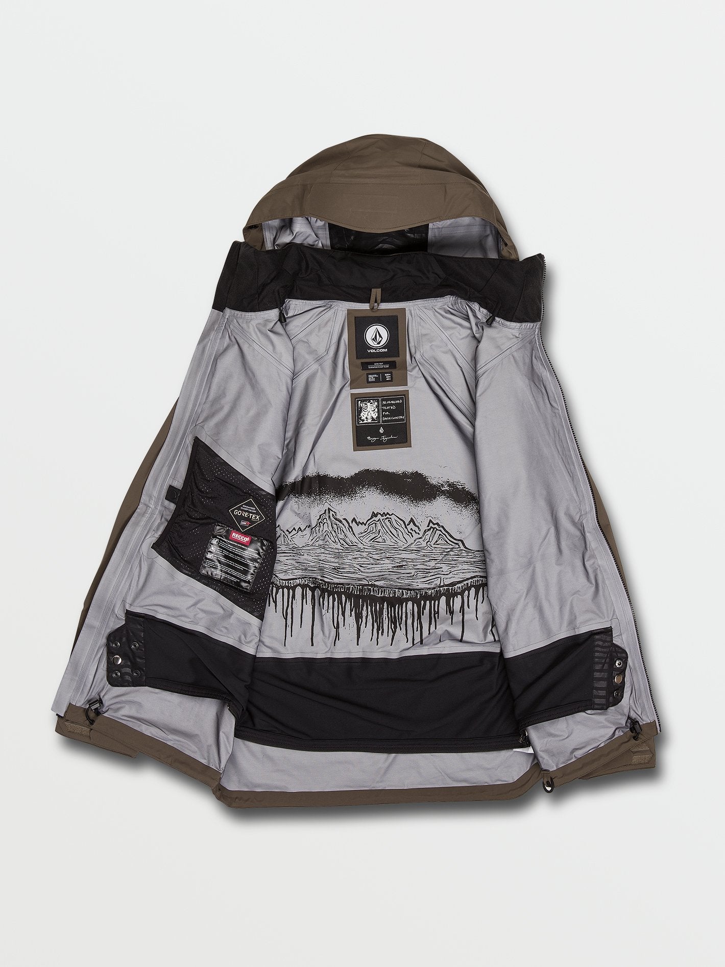 Guch Stretch Gore-Tex Schneejacke - DARK TEAK