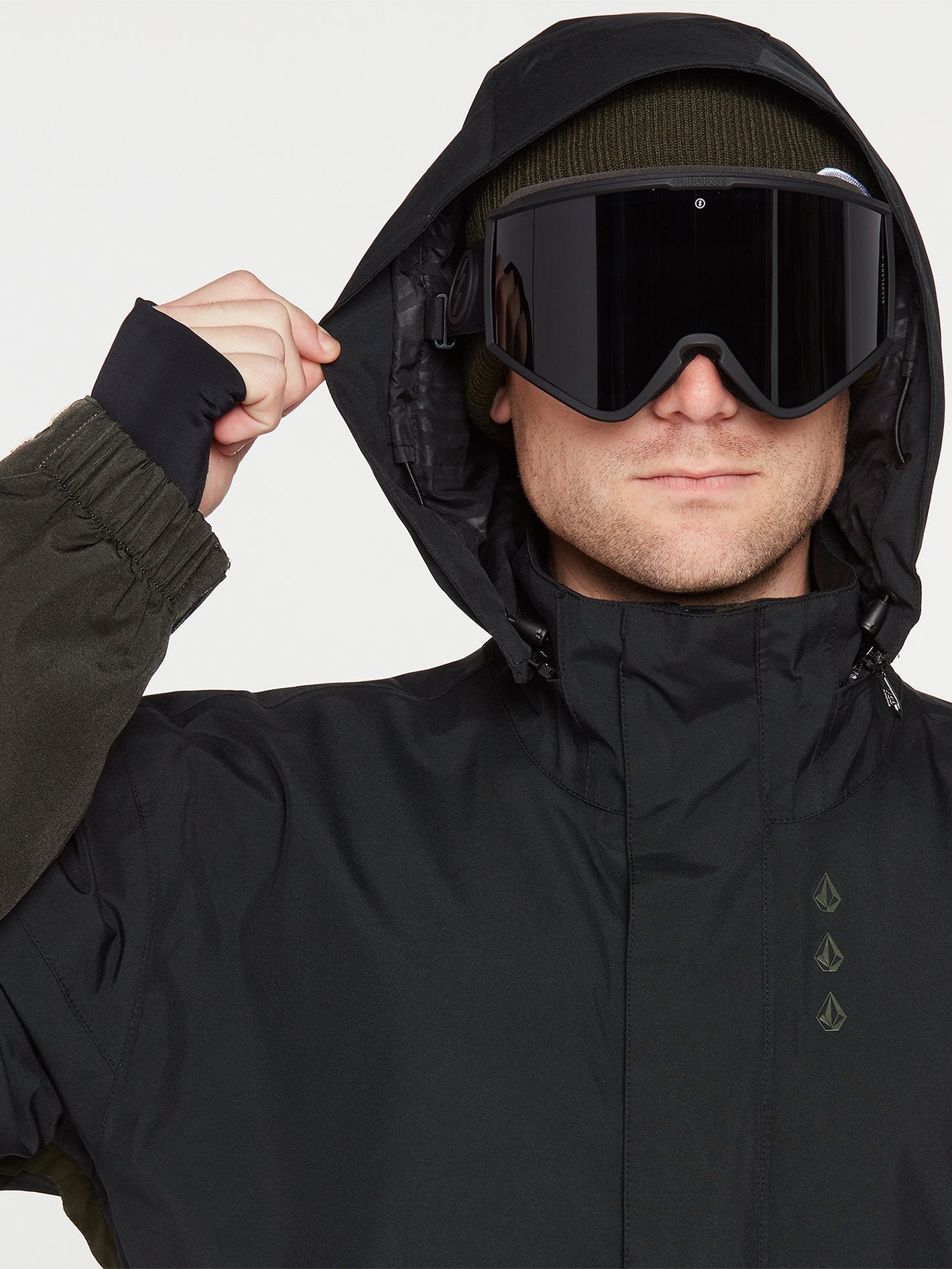 Veste de snow Pullover Melo Gore-Tex - BLACK GREEN