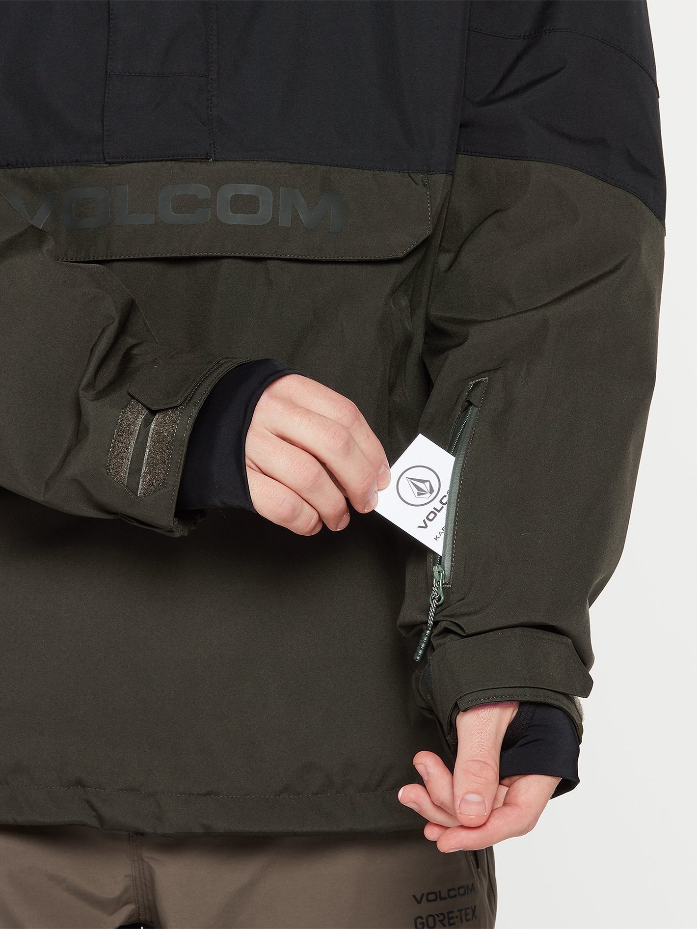 Veste de snow Pullover Melo Gore-Tex - BLACK GREEN