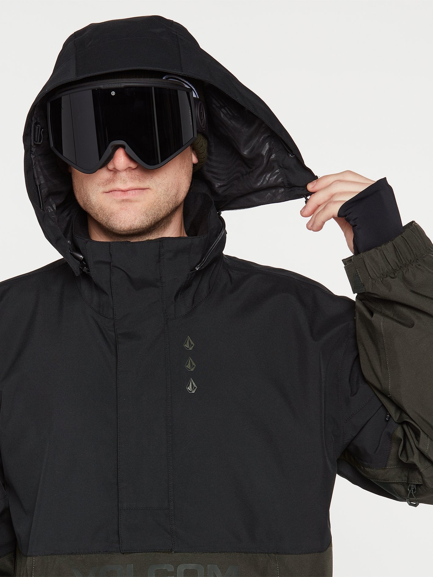 Veste de snow Pullover Melo Gore-Tex - BLACK GREEN