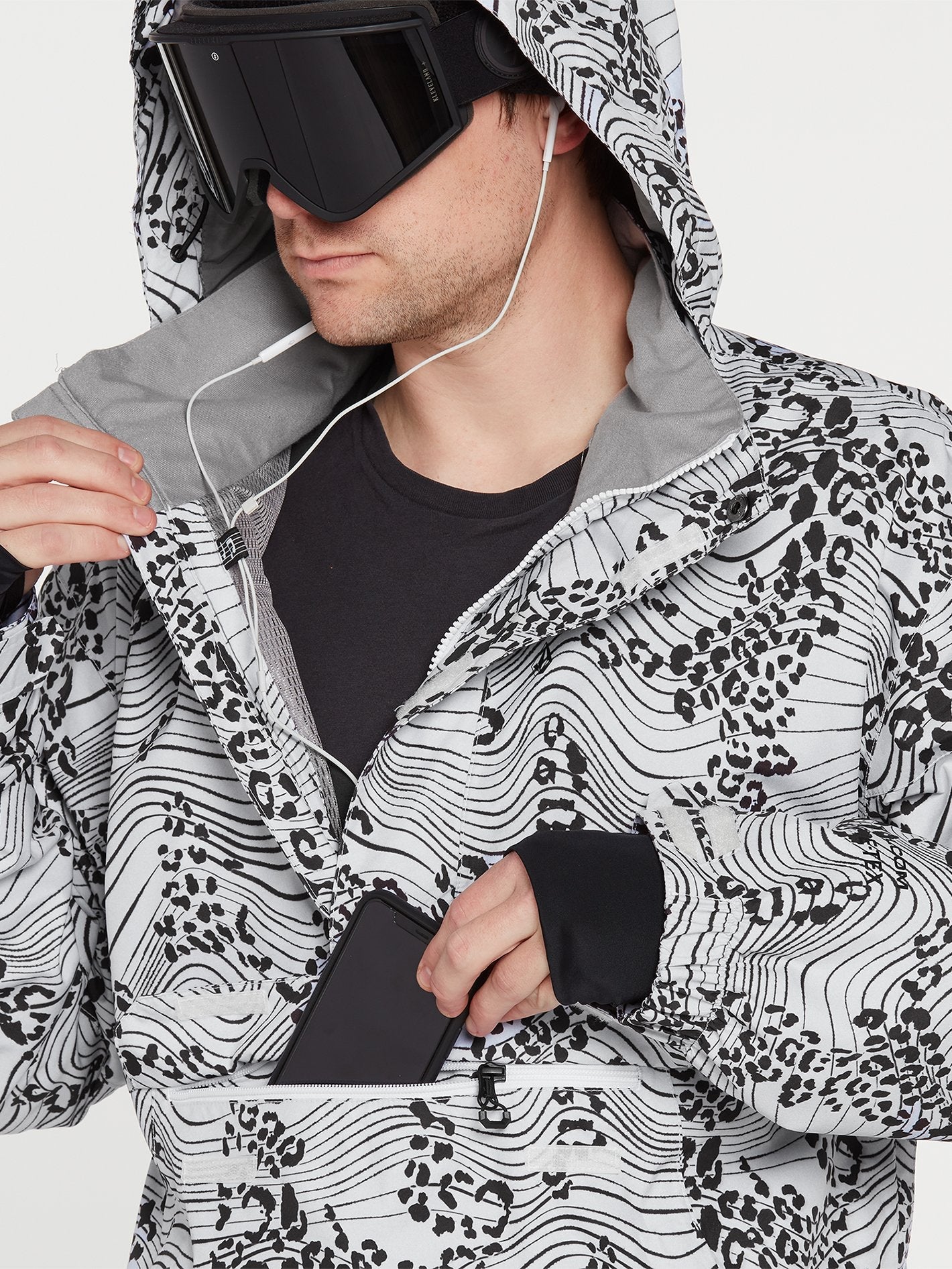 Veste de snow Pullover Melo Gore-Tex - WHITE PRINT