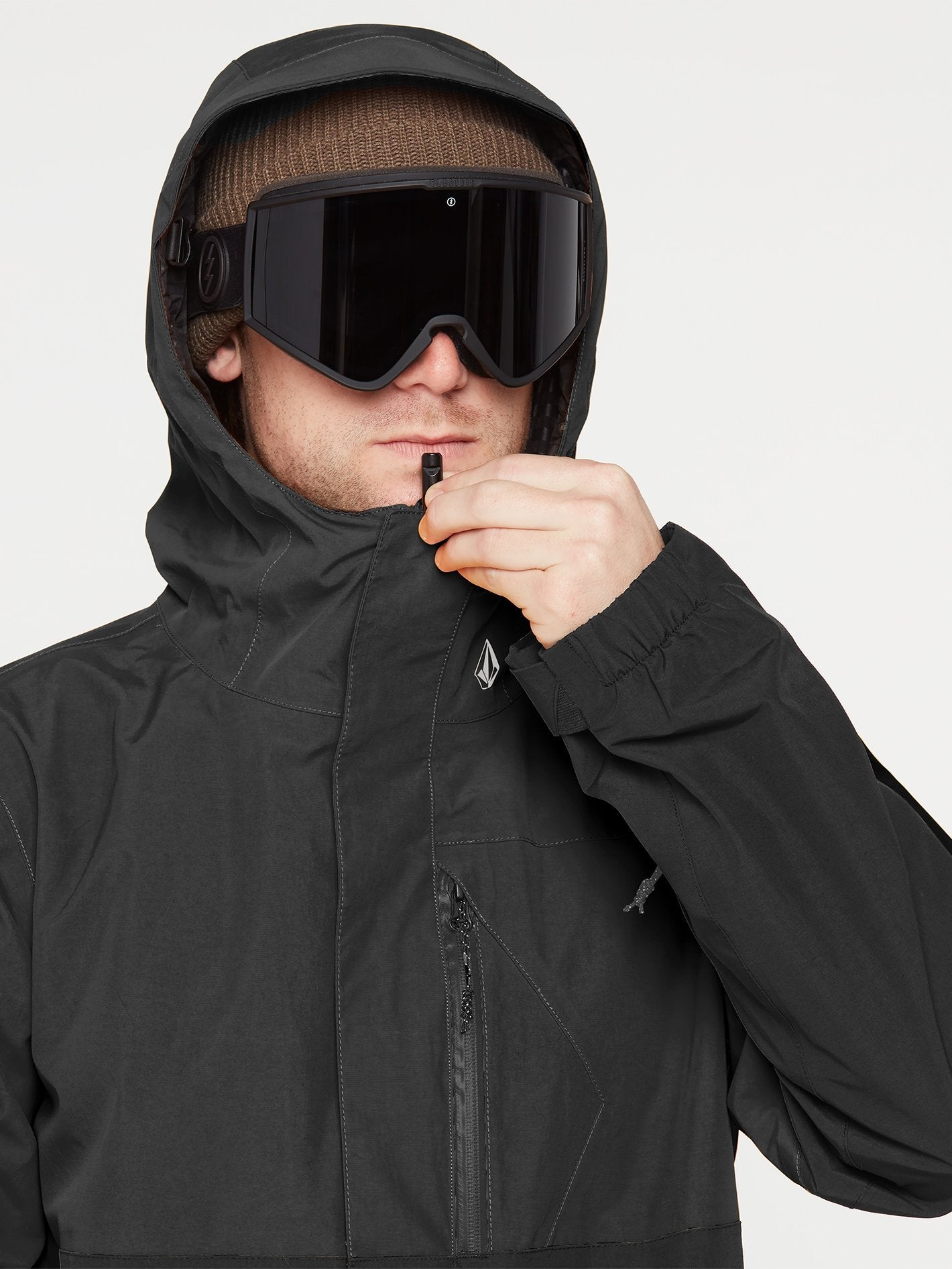 L Gore-Tex Schneejacke - SCHWARZ