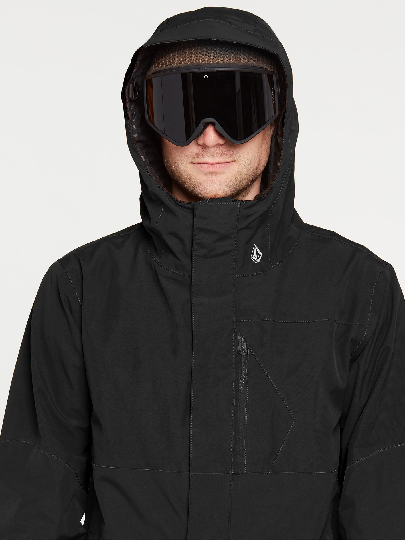 L Gore-Tex Schneejacke - SCHWARZ