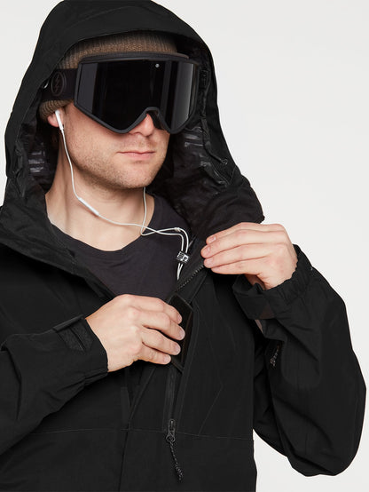 L Gore-Tex Schneejacke - SCHWARZ
