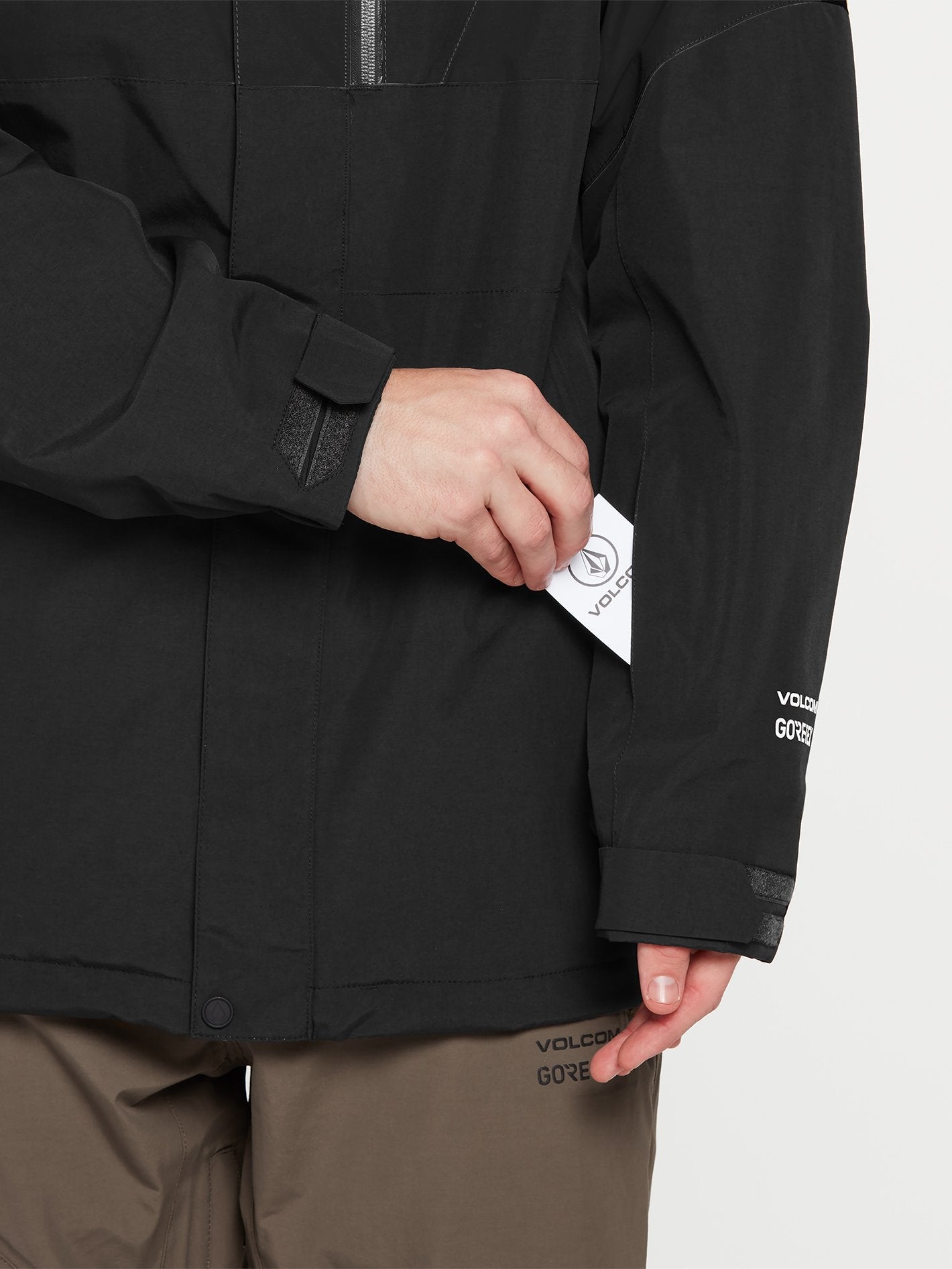 L Gore-Tex Schneejacke - SCHWARZ