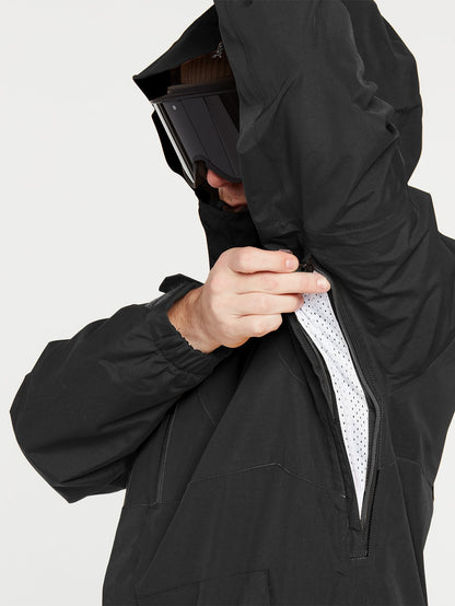 L Gore-Tex Schneejacke - SCHWARZ