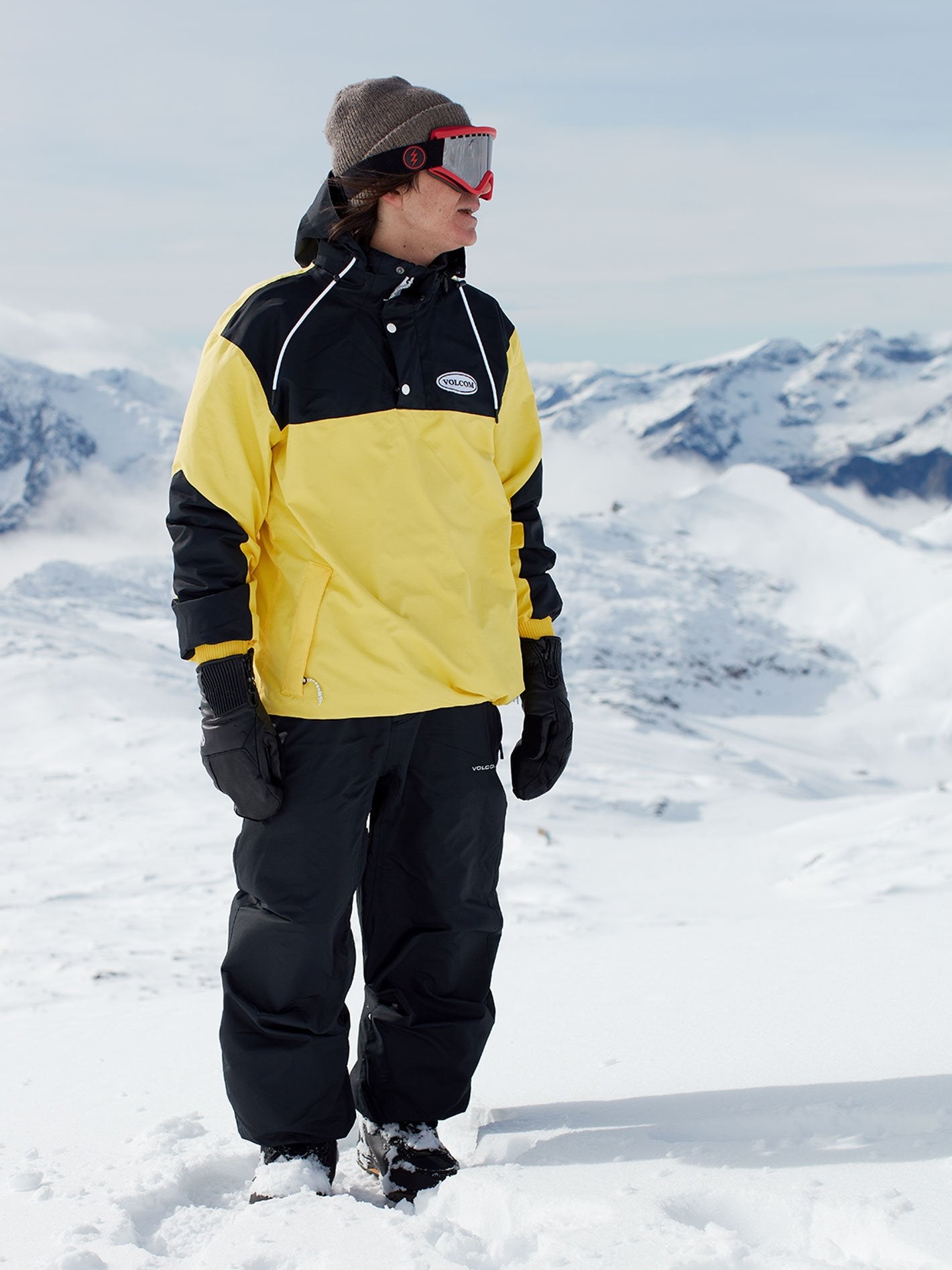 Longo Pullover snow jacket - FADED LEMON