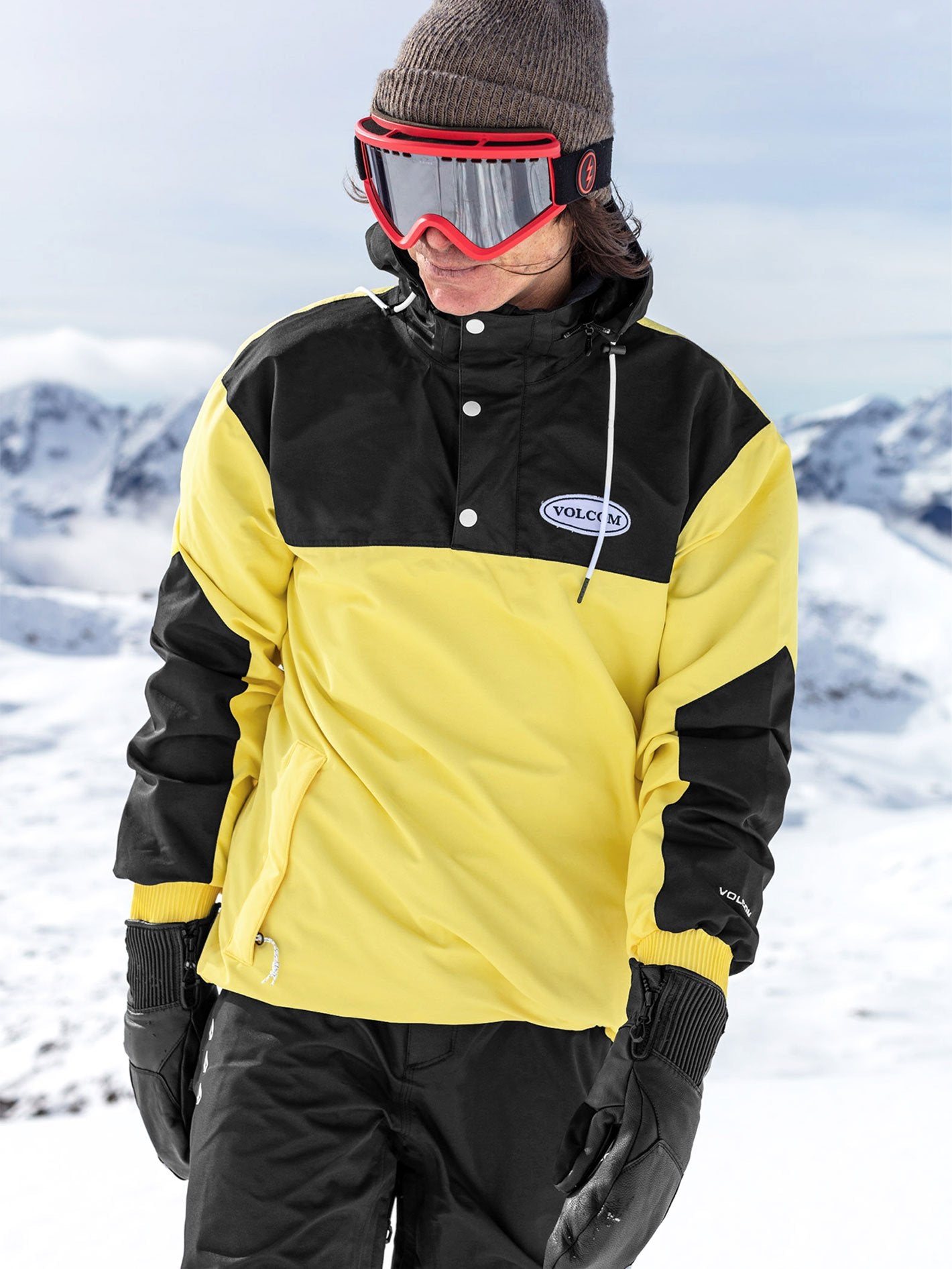 Longo Pullover snow jacket - FADED LEMON
