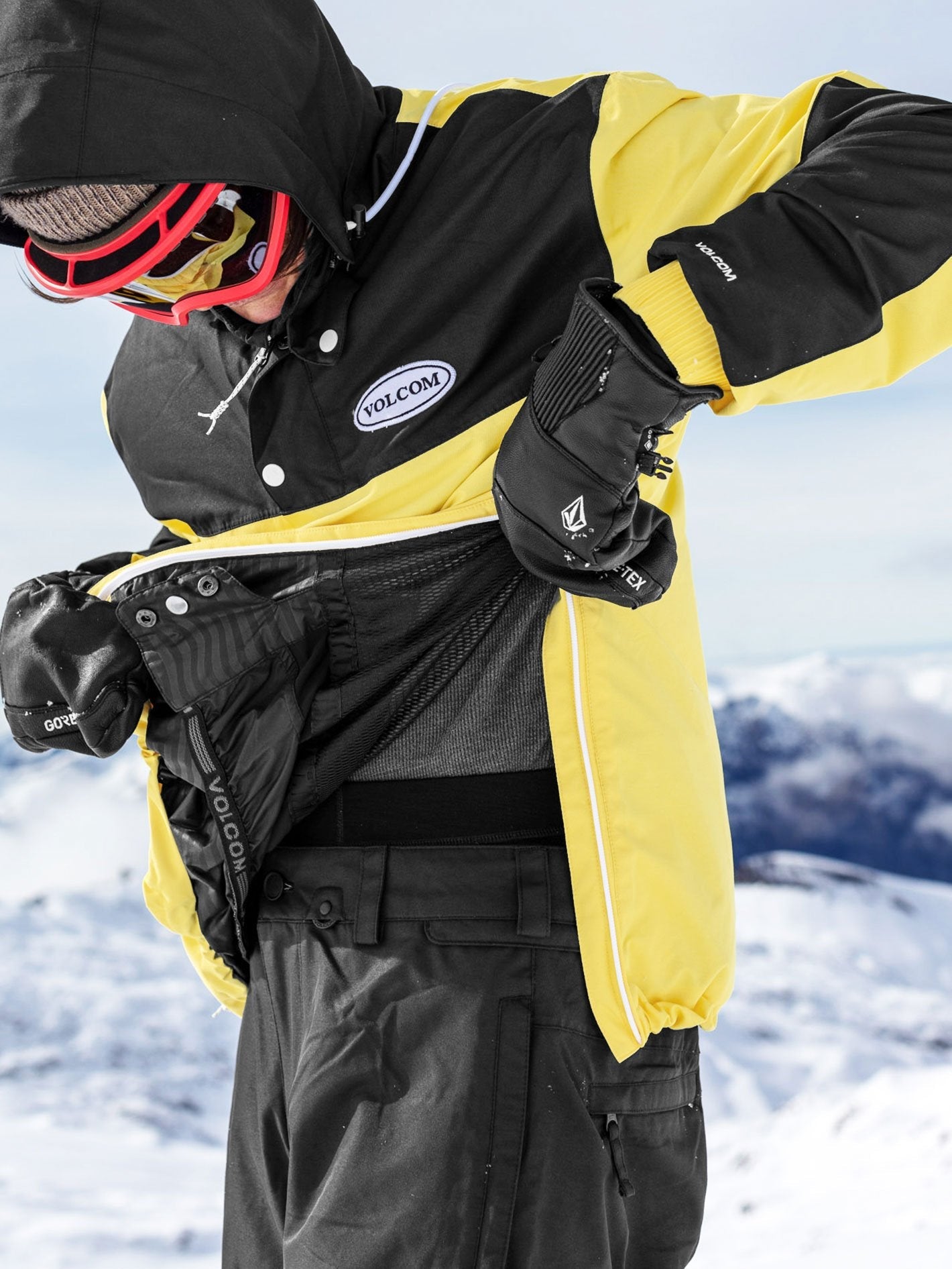 Longo Pullover snow jacket - FADED LEMON