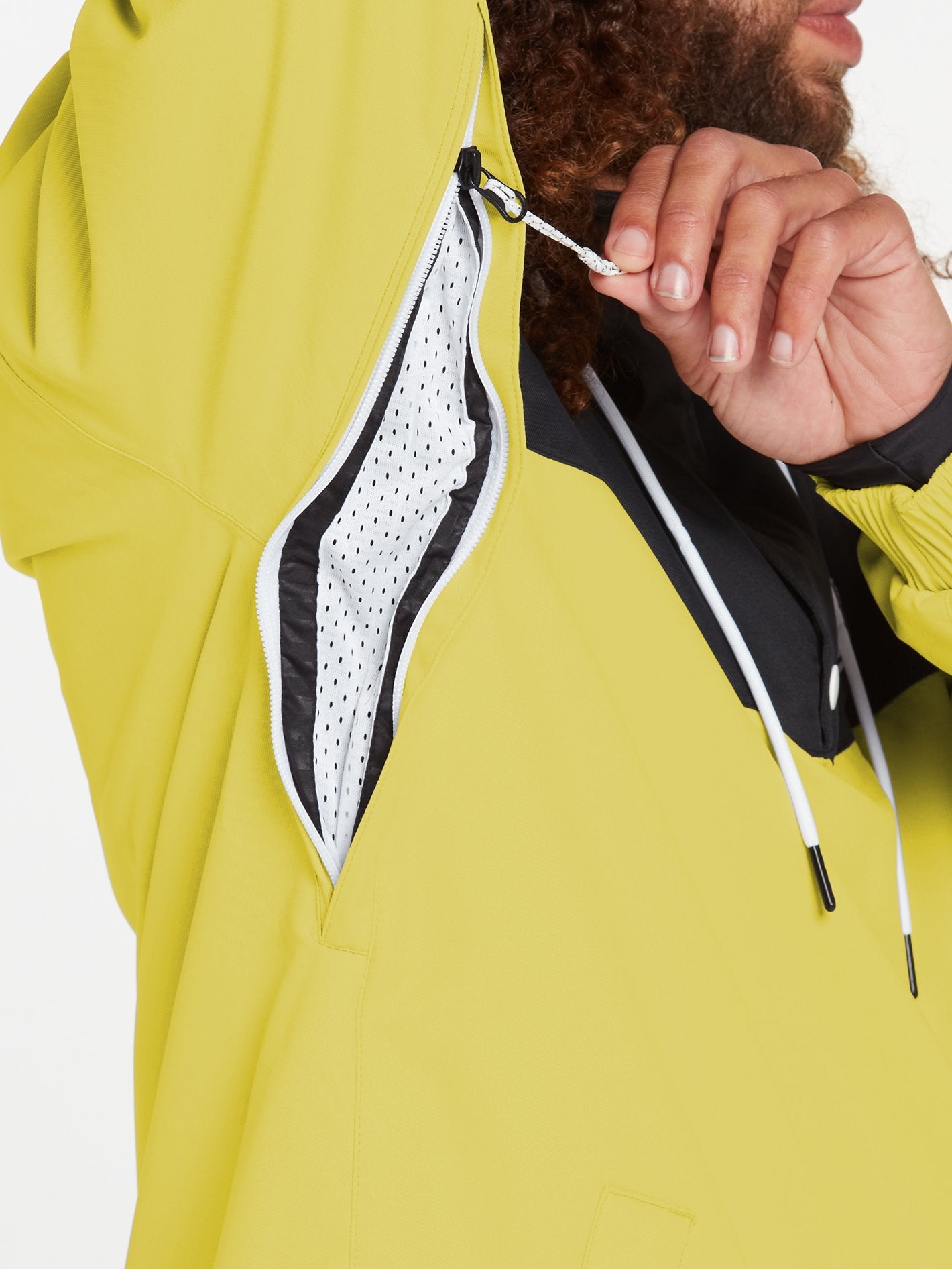 Longo Pullover snow jacket - FADED LEMON