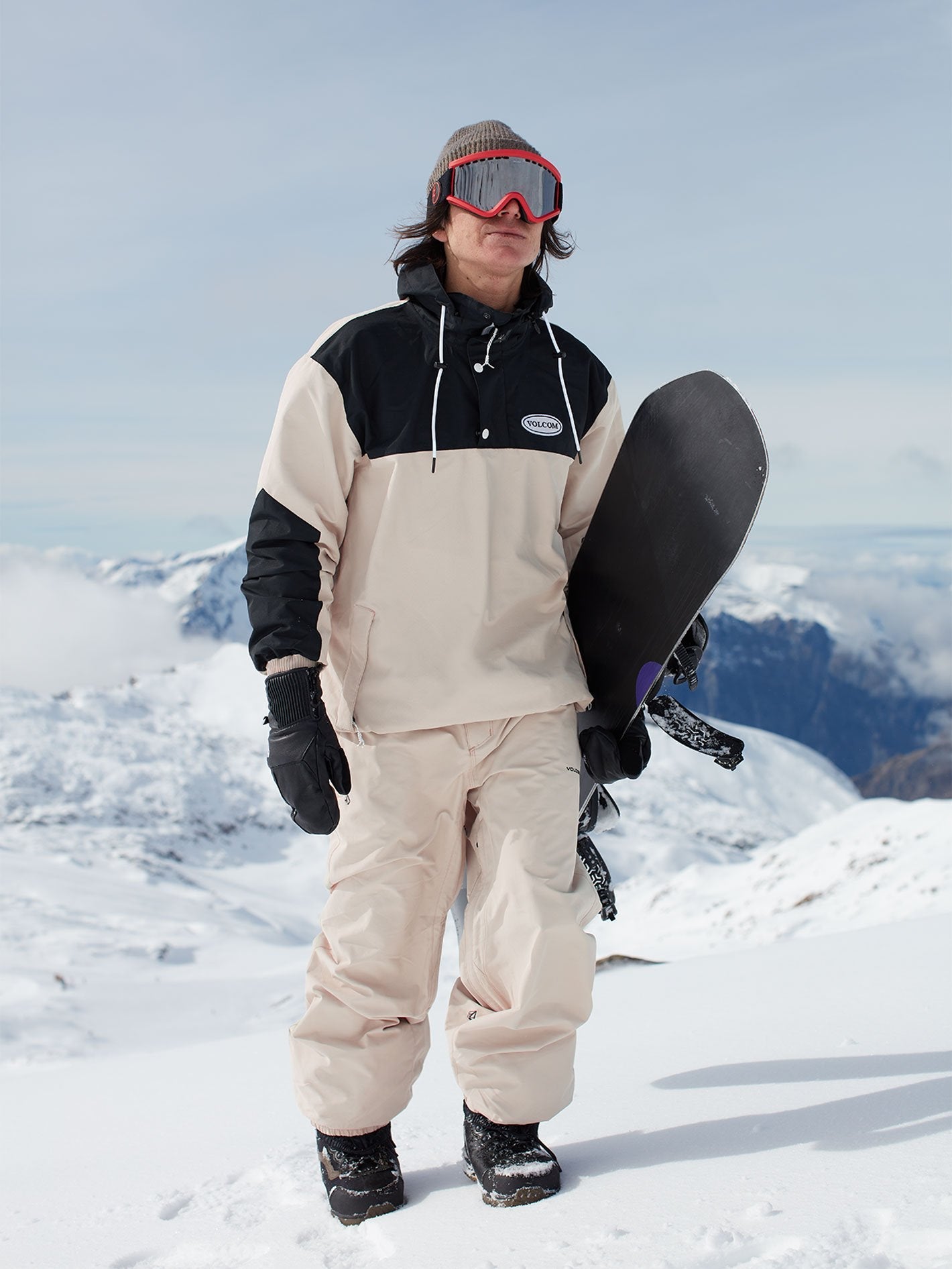 Longo Pullover Snow Jacket - KHAKI