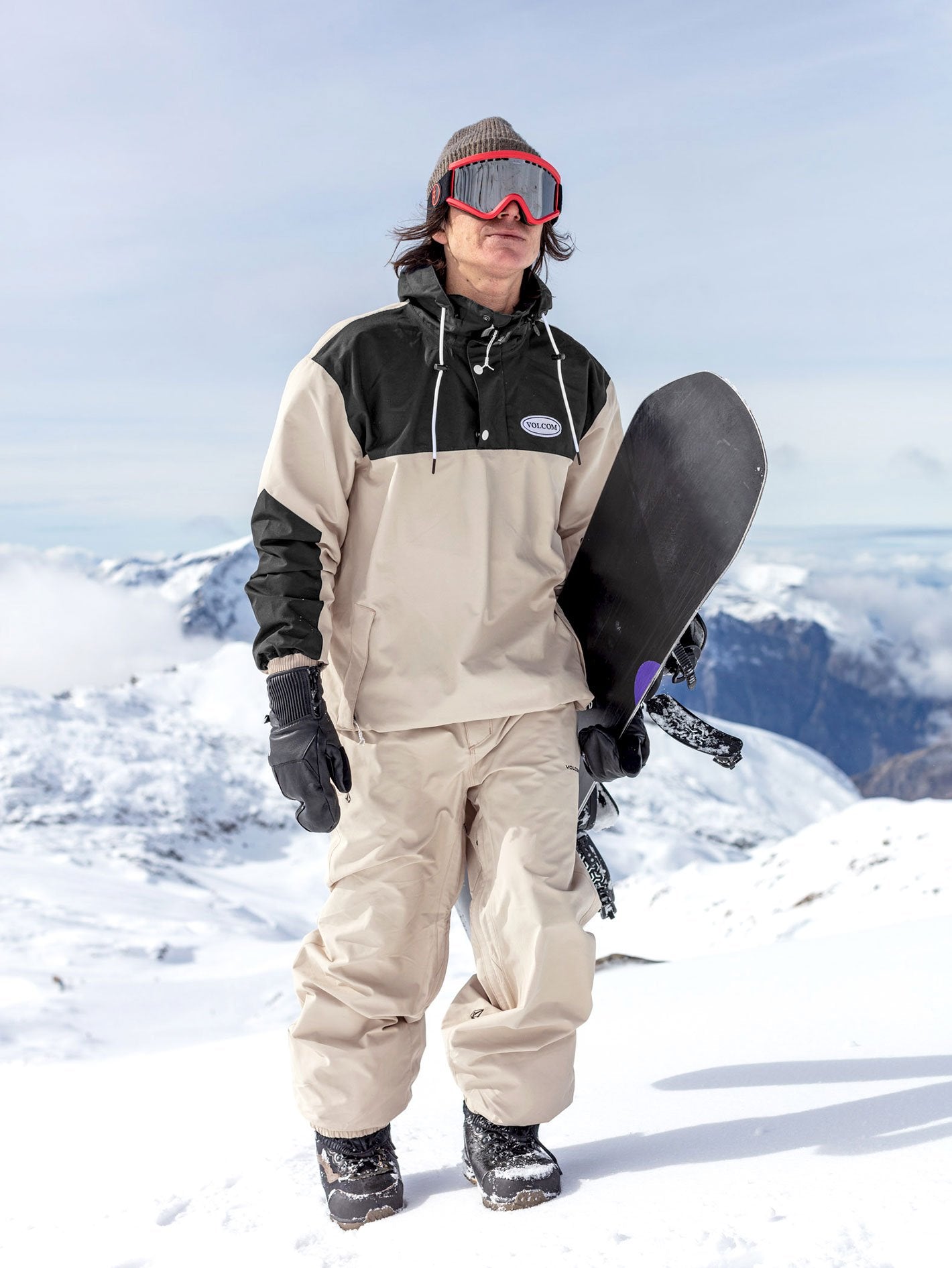 Longo Pullover Snow Jacket - KHAKI