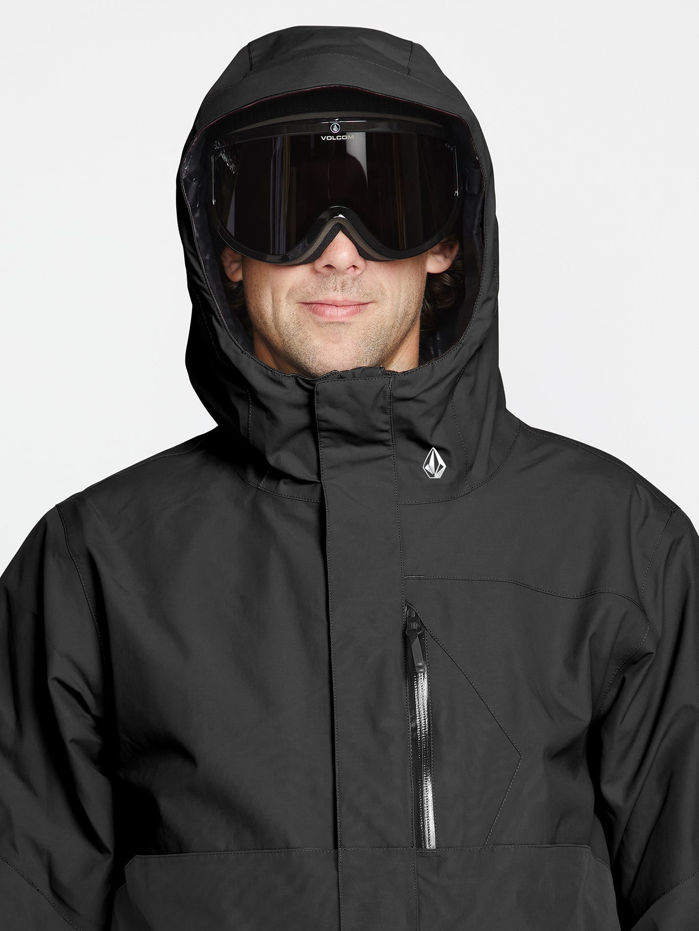 L Gore-Tex Schneejacke - Schwarz