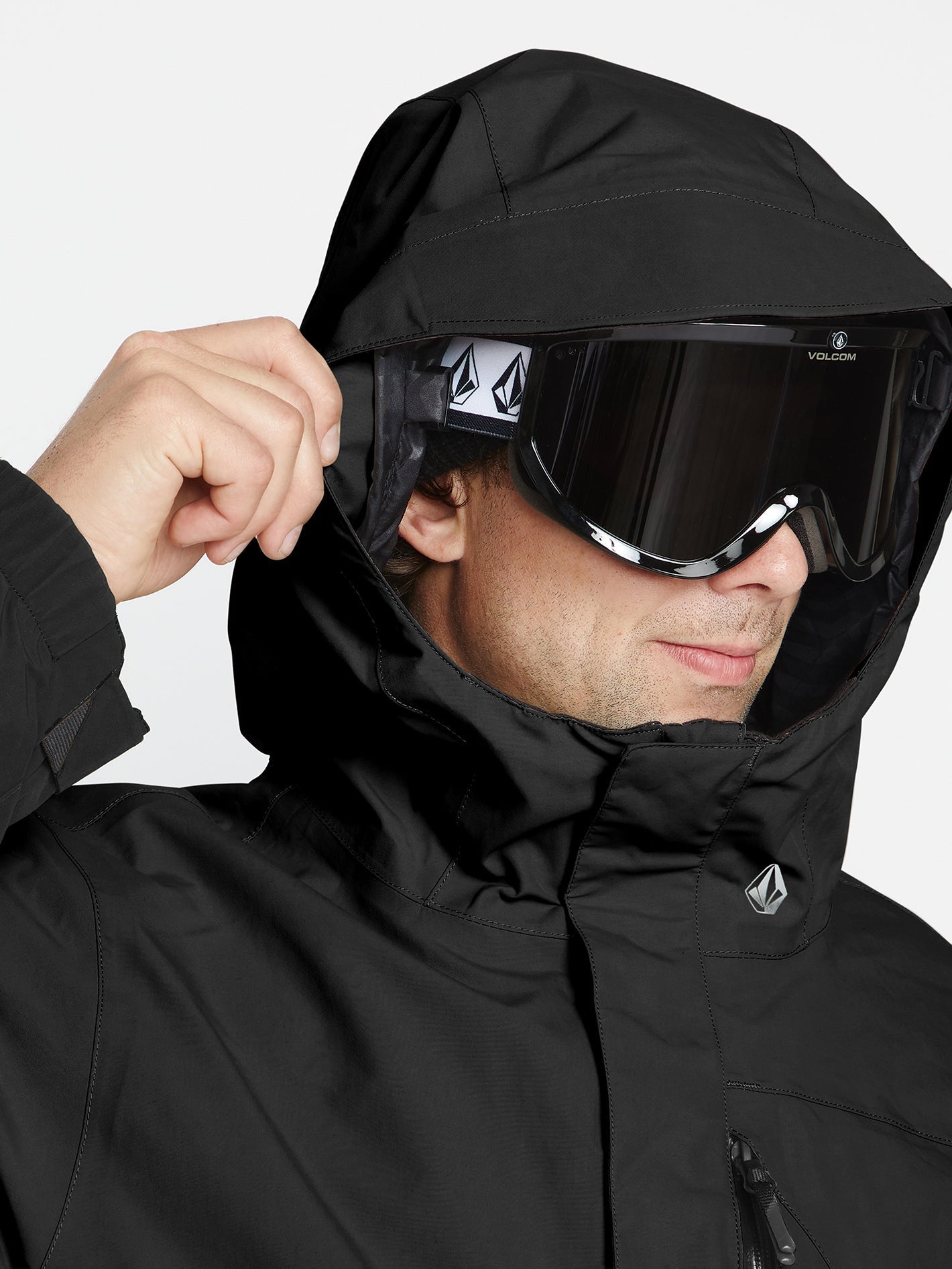 L Gore-Tex Schneejacke - Schwarz