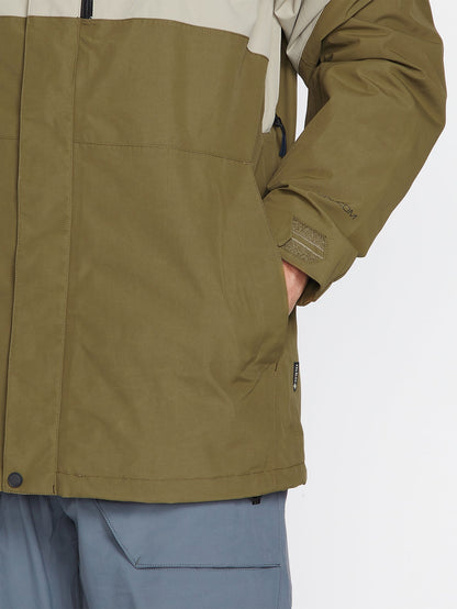 L Gore-Tex Schneejacke - Dunkelkhaki