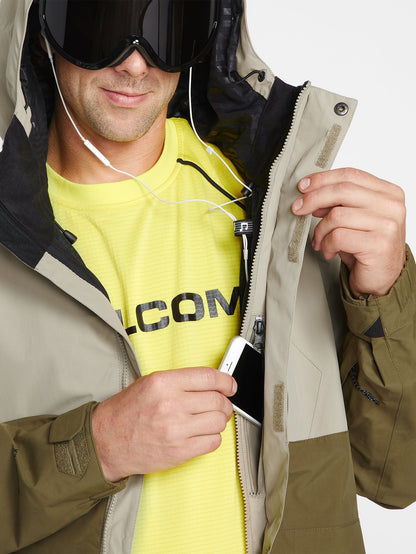L Gore-Tex Schneejacke - Dunkelkhaki