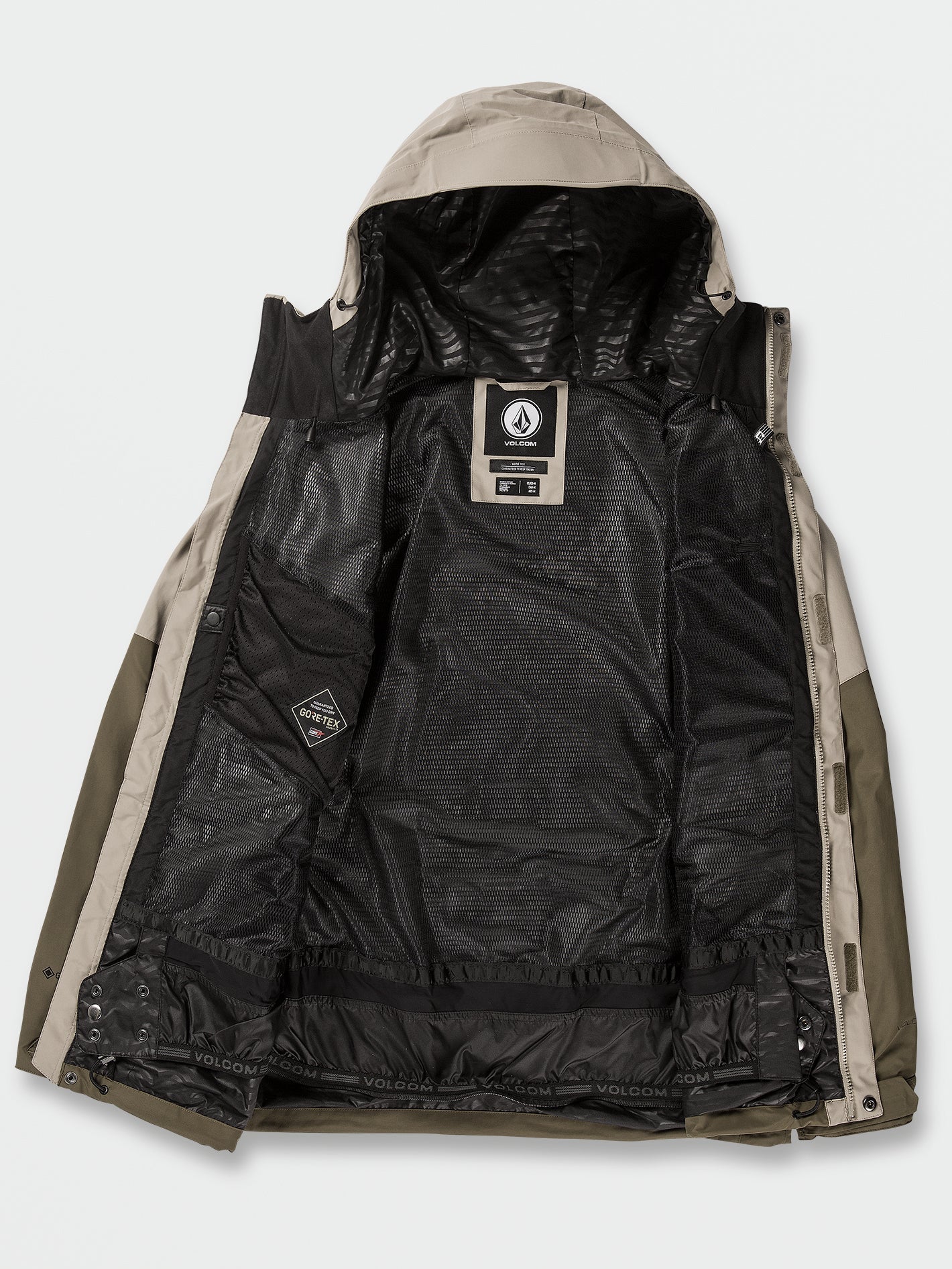 L Gore-Tex Schneejacke - Dunkelkhaki