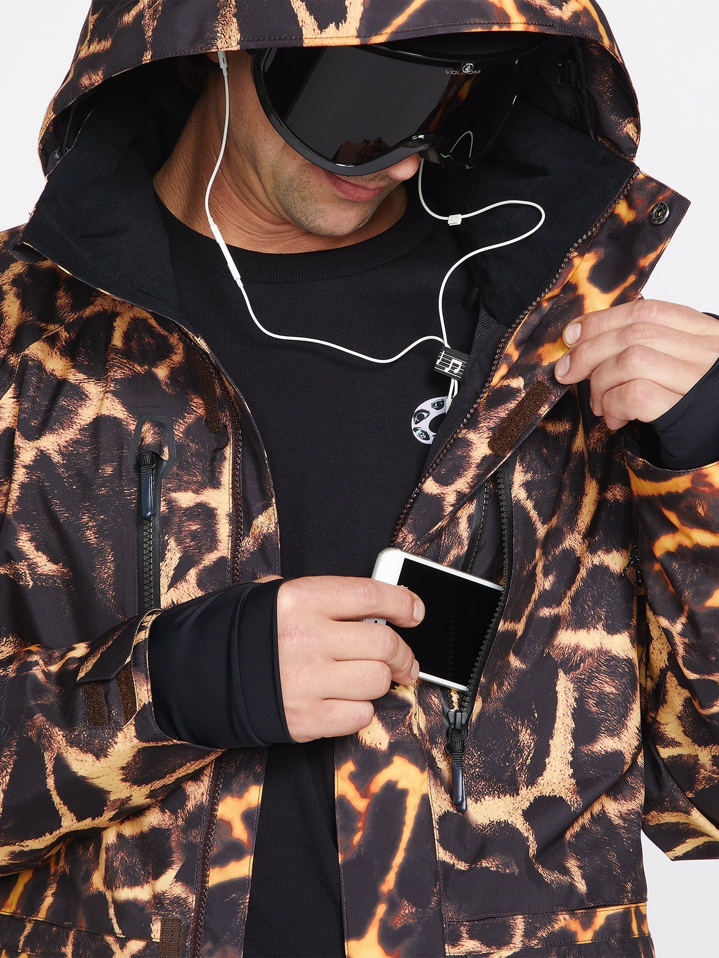 Stone Stretch Gore-Tex Snow Jacket - Gold Giraffe