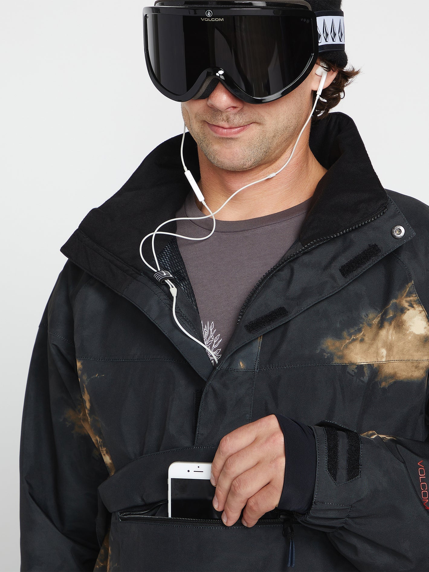 Melo Gore-Tex Pullover-Schneejacke - Bleach Black