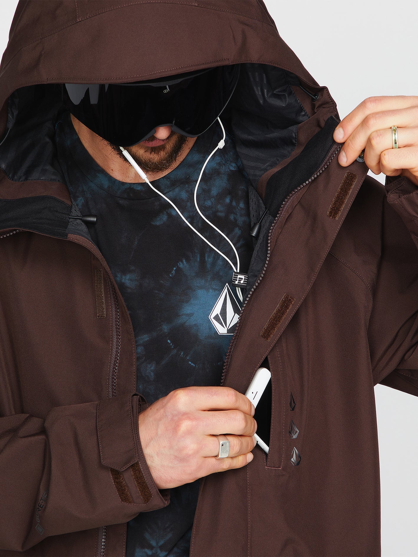 Dua Gore-Tex Schneejacke - Braun