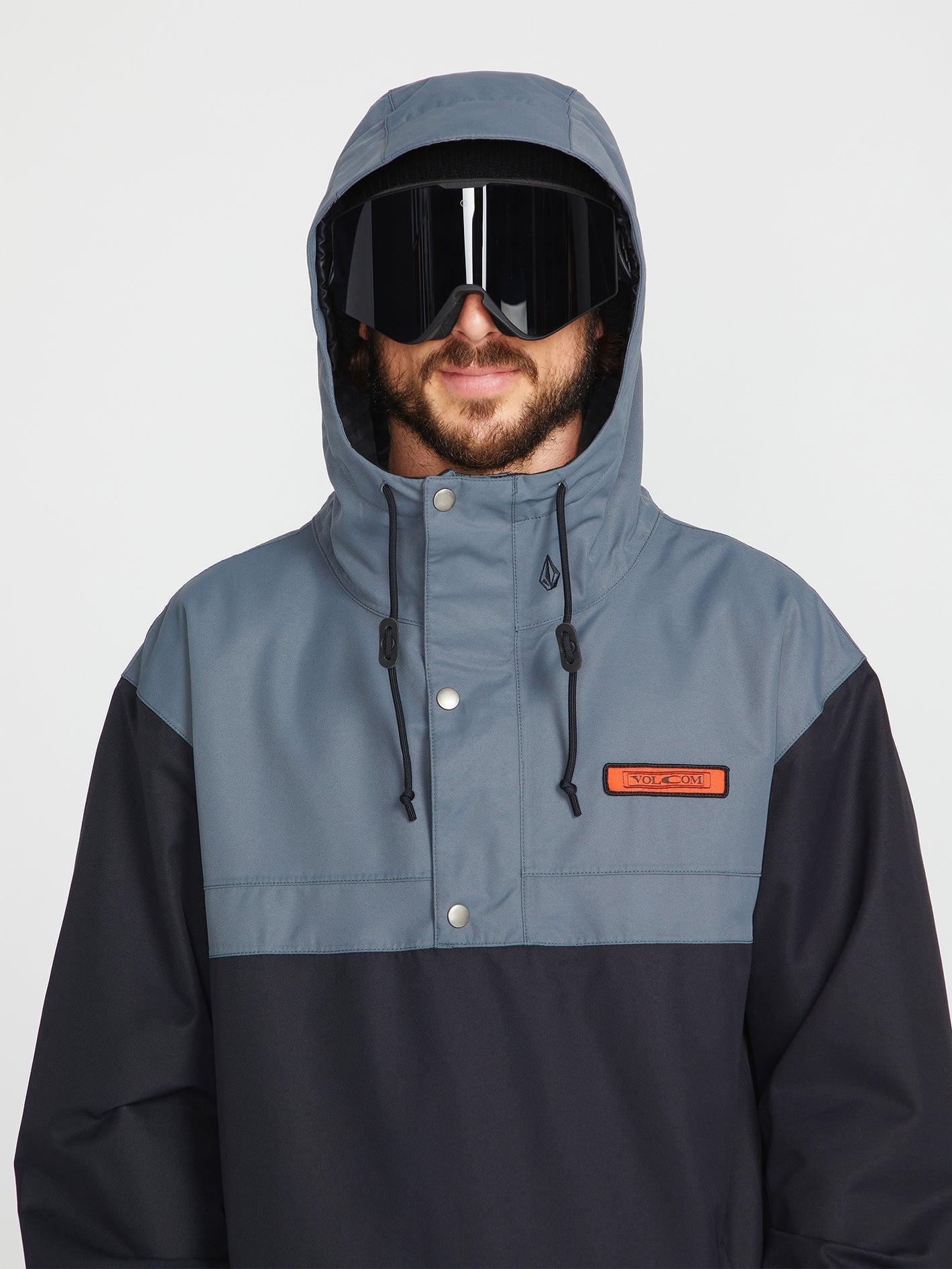 Longo Pullover-Schneejacke - Schwarz