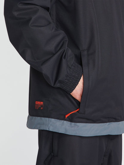 Longo Pullover-Schneejacke - Schwarz