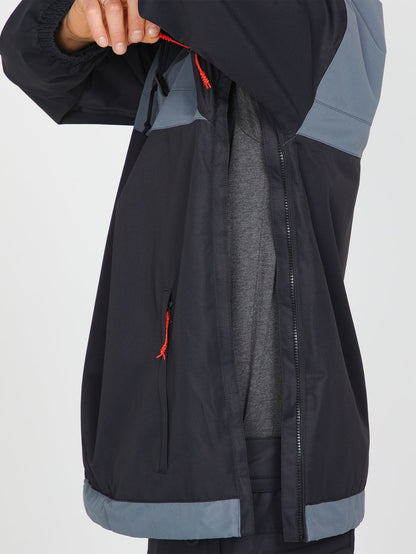 Longo Pullover-Schneejacke - Schwarz