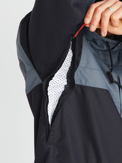 Longo Pullover-Schneejacke - Schwarz