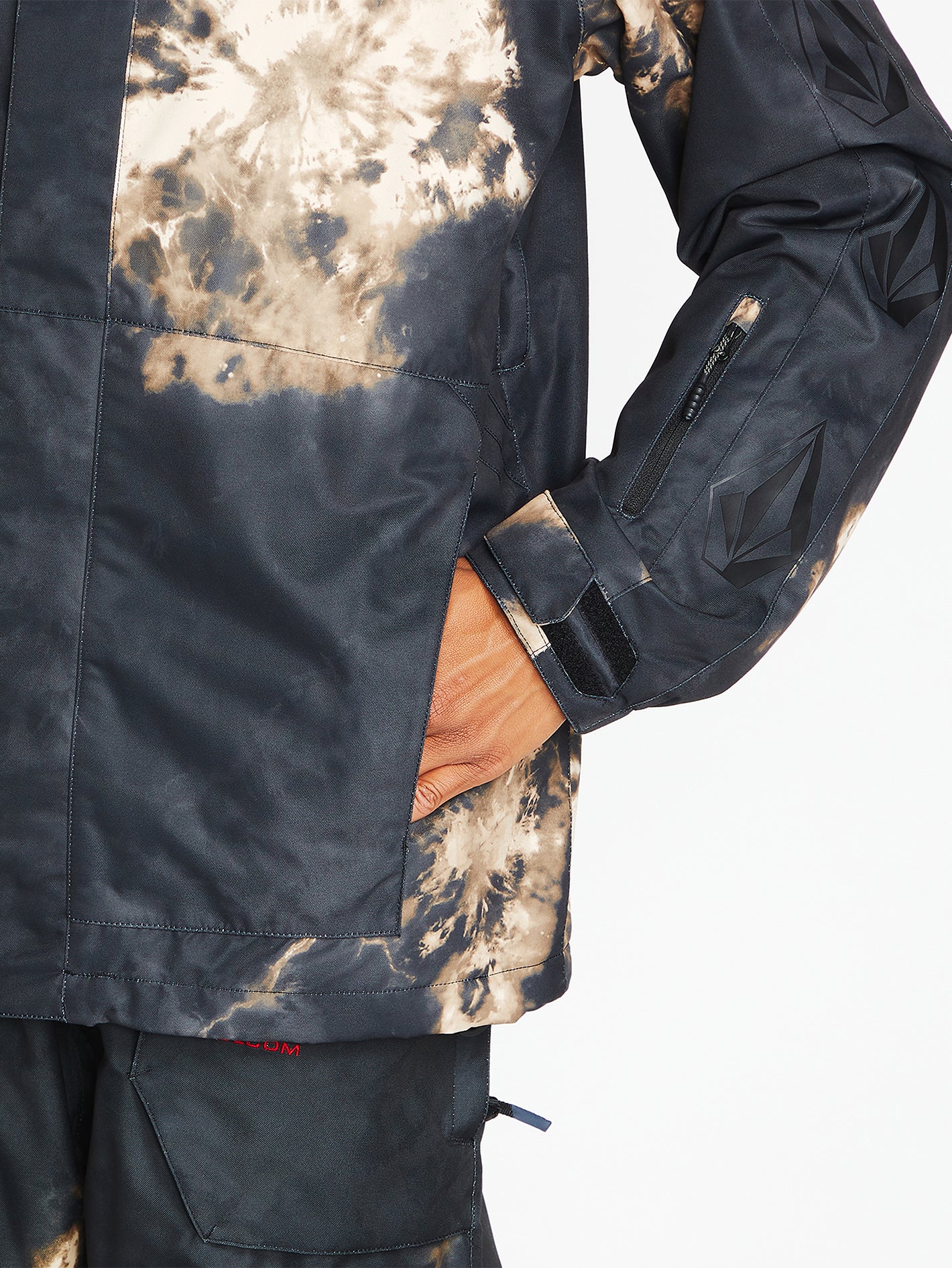 Iconic Stone Schneejacke - Bleach Black