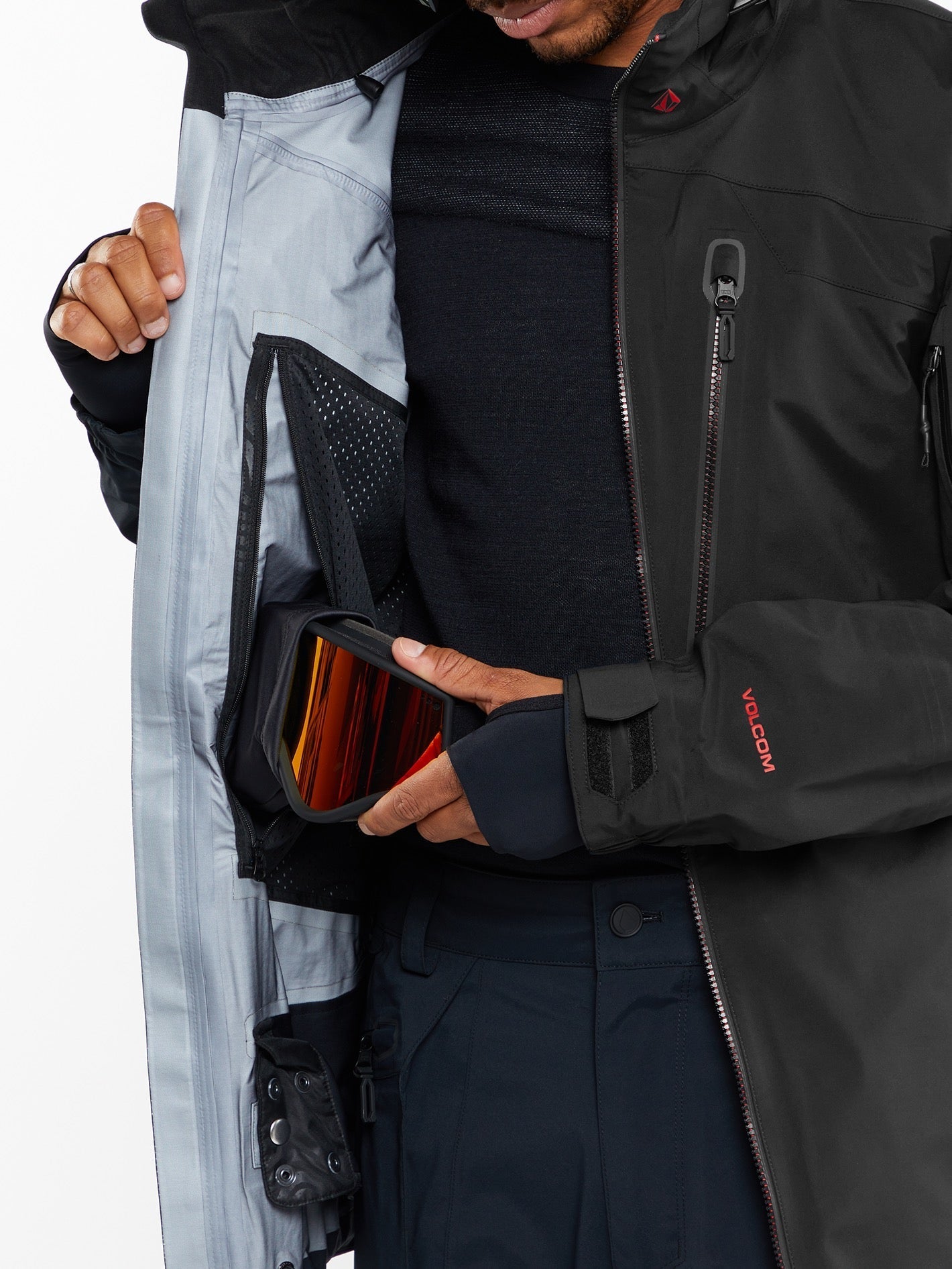Guch Stretch Gore-Tex Jacke - SCHWARZ