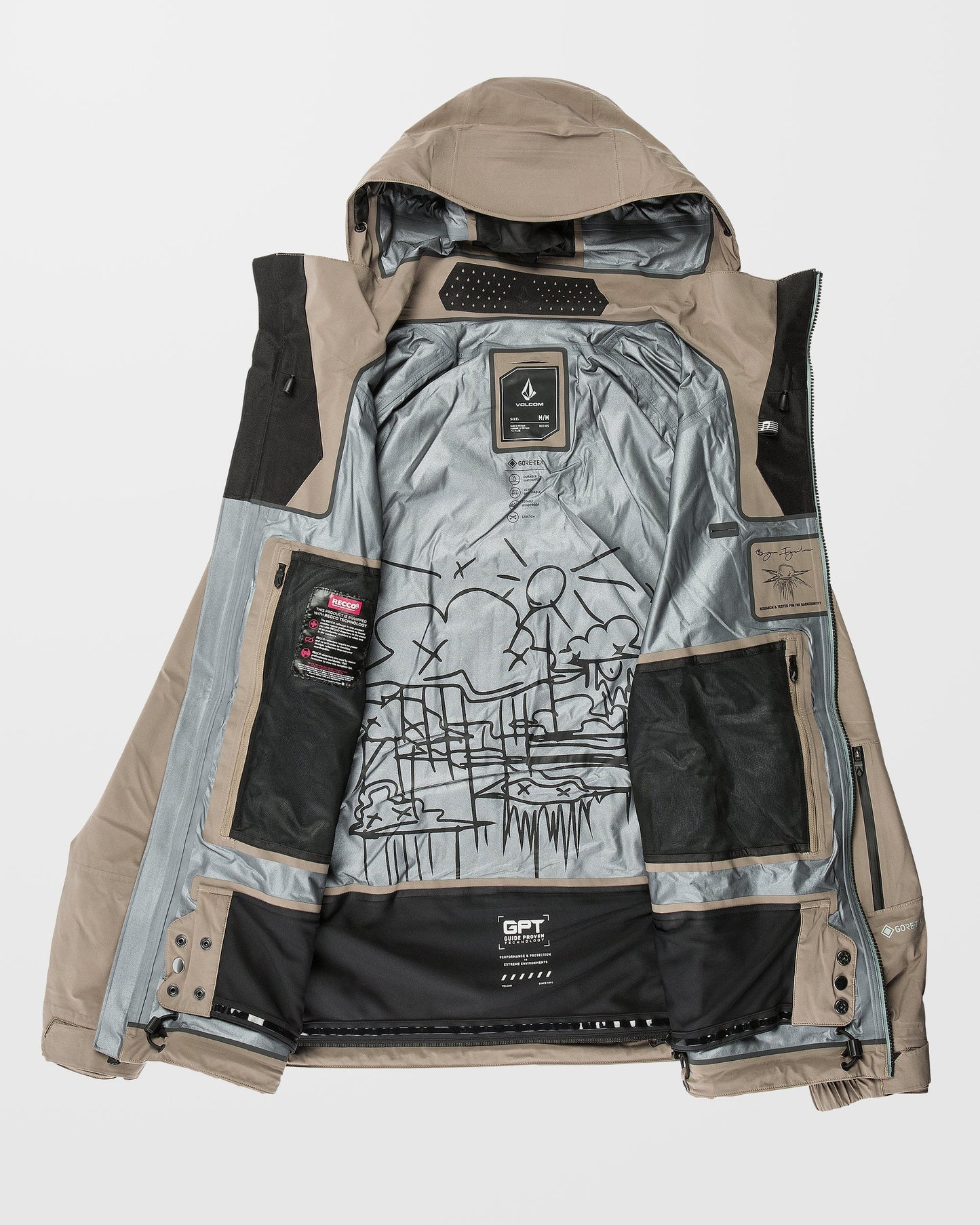Guch Stretch Gore-Tex Jacke - Kastanienbraun