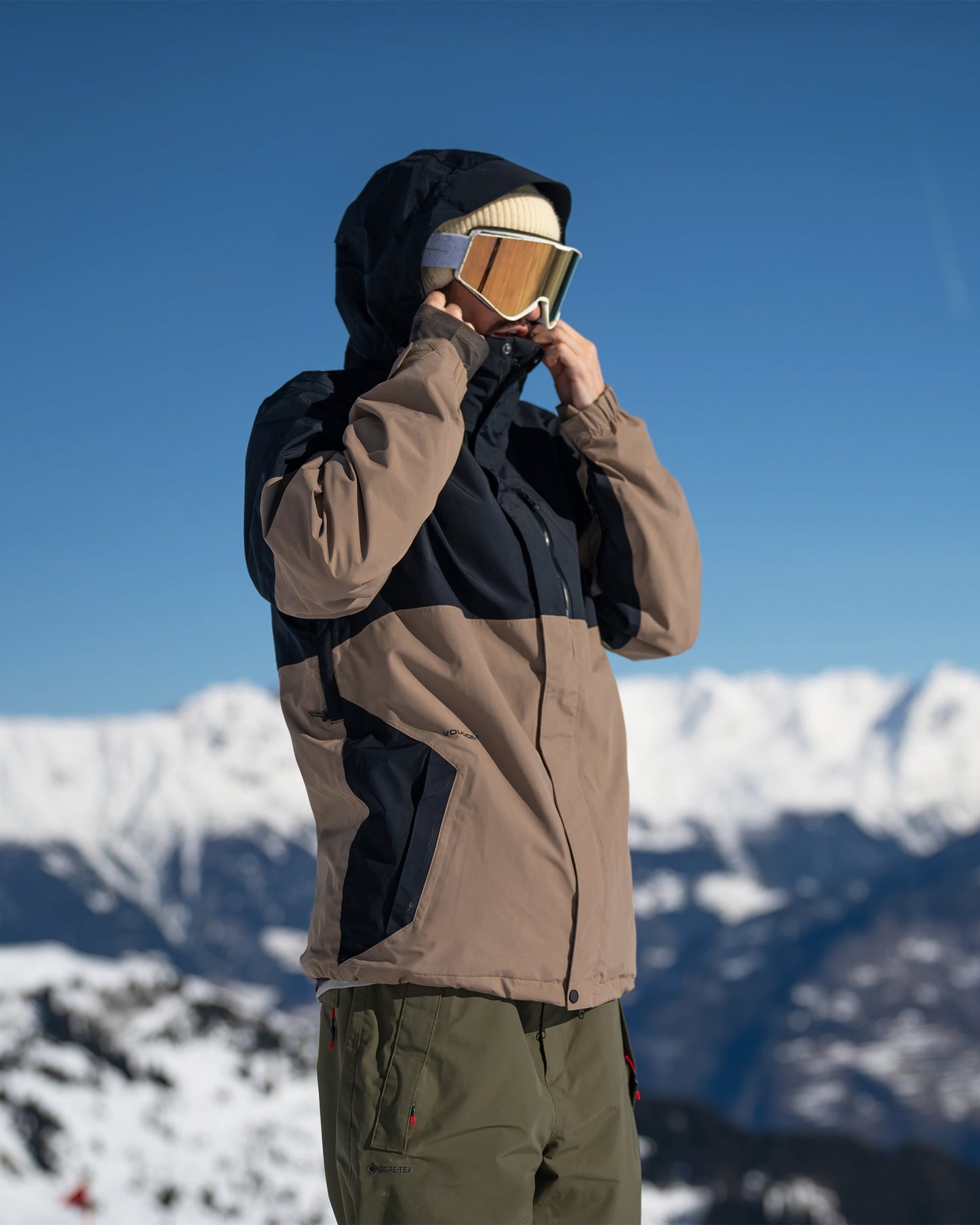 Jacke L Gore-Tex - Kastanienbraun
