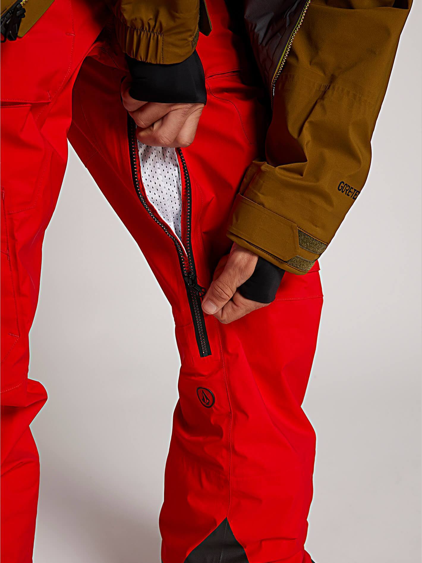 Guch Strtch Gore Snow Pants - Fire Red