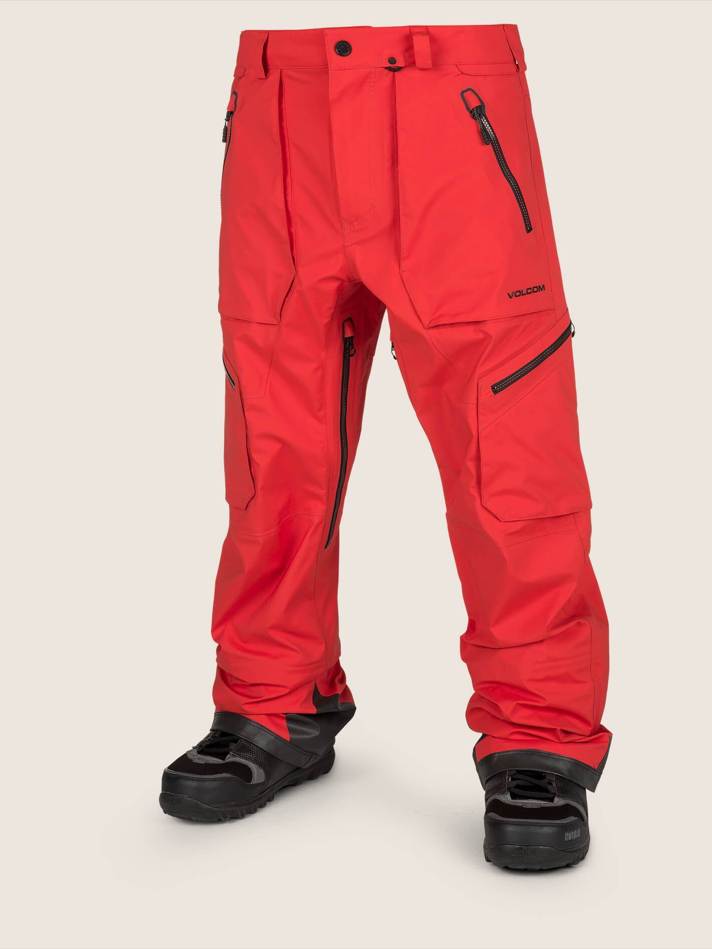 Guch Strtch Gore Snow Pants - Fire Red