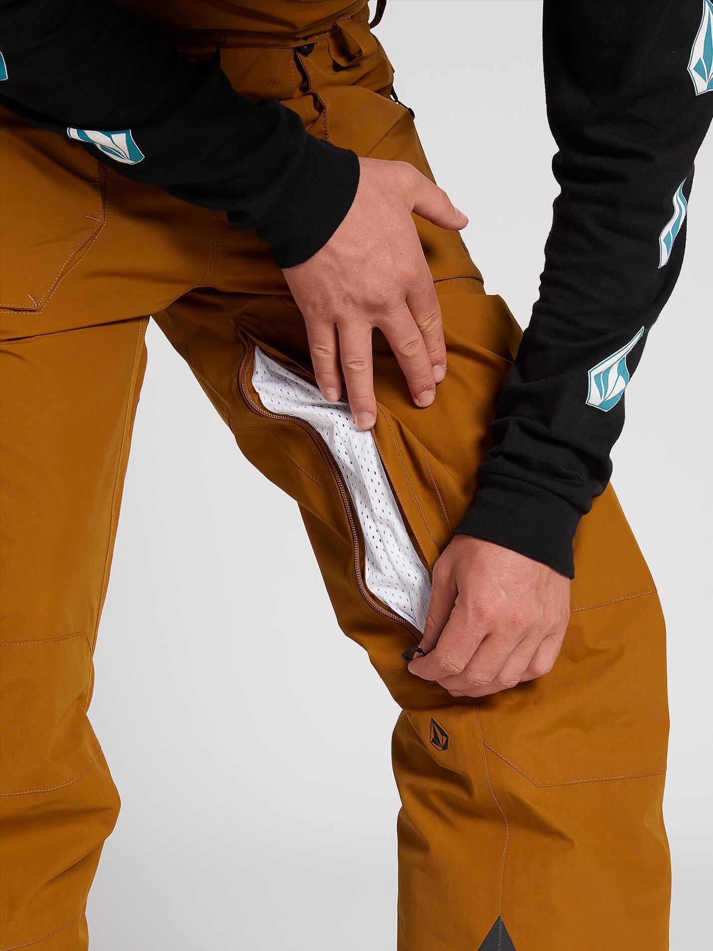 Regen-Gore-Tex-Schneelatzhose - SCHWARZ